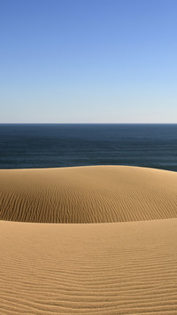 The yellow sandy beaches along the atlantic coast
