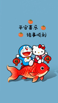 可爱卡通文字壁纸-锐景创意