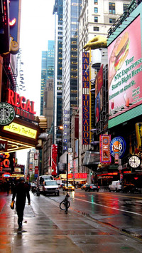 Street in Manhattan Borough New York