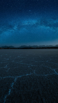 Lakeside Starry Blue Sky