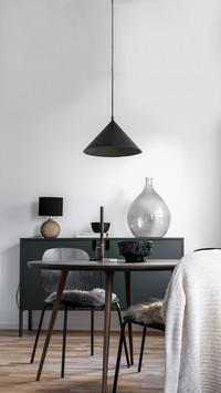 Scandinavian interior design in earth like tones