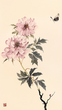 简约清新的花鸟画