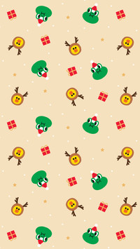 line friends 圣诞壁纸