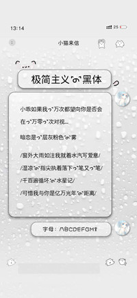 极简主义的黑体