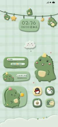 彩泥小恐龙