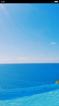 窗外清爽海滩美丽景色