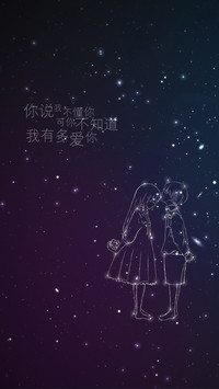 星空下的爱恋 锁屏