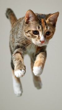 飞翔的猫 -视觉中国