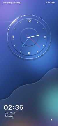 Glass clock
