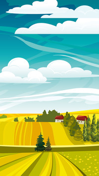 Simple natural illustration background