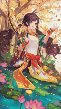 花海中的浅笑