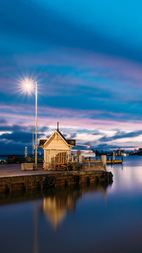 Helsinki, Finland. Landscape With City Pier
