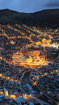 Night view of Seda Monastery