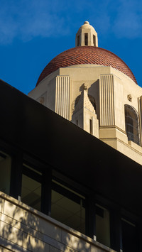 Morning light on Stanford Hoover Tower