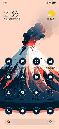Volcano Art