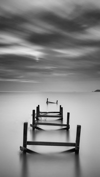 Black and white silence