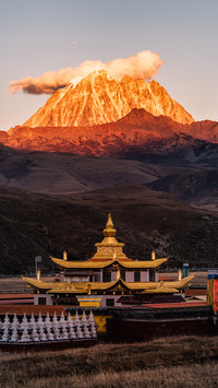 The most famous tagong grassland in western sichuan