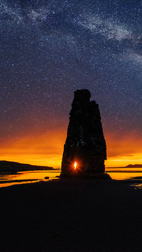 Polar starry sky