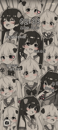 怀旧风漫画少女