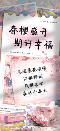 春樱盛开期许幸福