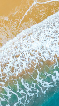 Tidal patterns of Tan Nan Bay after low tide beach