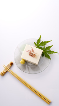 传统日式拌豆腐