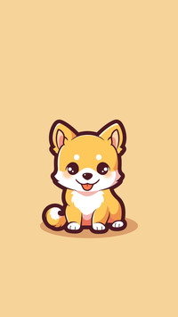 Q版小柴犬-拍信图库