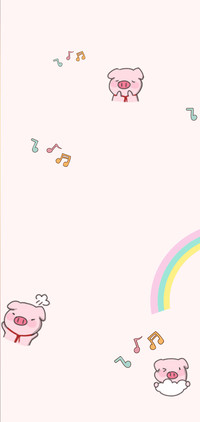 甜蜜小猪 多壁纸