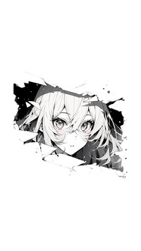 Anime girl cut
