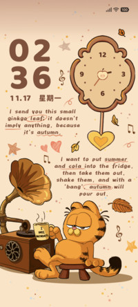 加菲猫家族秋日童话