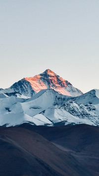 Snow Mountain Sunset Transparent Golden Mountain