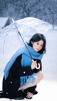 冬季蓝调穿搭术