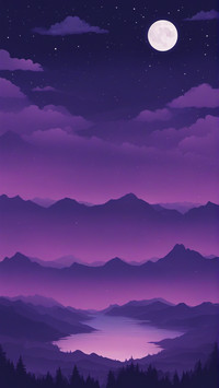 Start with a rich, deep blue or purple background