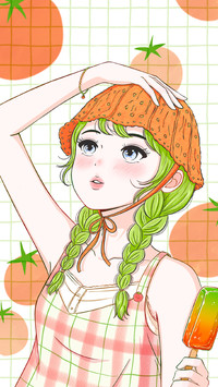 微风邂逅清甜少女