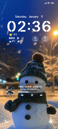 雪人浪漫冬日