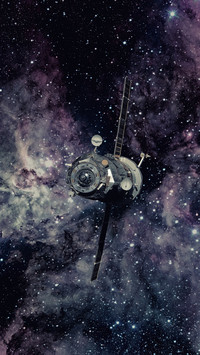 Spacecraft Progress Orbiting the Earth