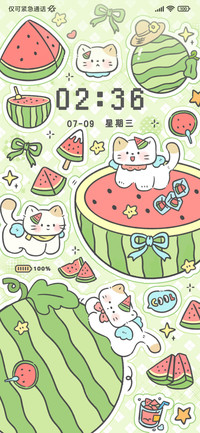 可爱小猫顶瓜瓜