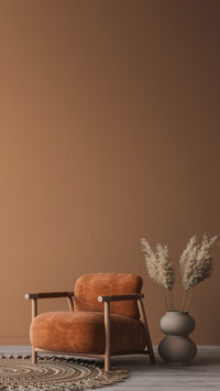 Cozy home interior with wooden furniture