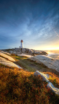 Sunset at Peggy's Cove, Nova Scotia, Canada