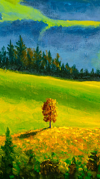 Landscape oil painting