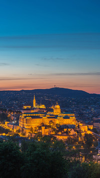 Budapest Urban Scenery at Sunset