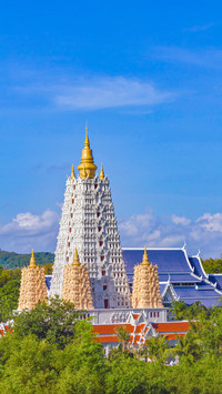 Beautiful scenery of Thai temples