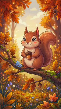 Autumn  Squirrel