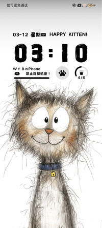 自定义可爱潦草小猫