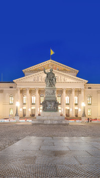 The National Theater of Munich at night