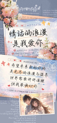 情话的浪漫是我爱你