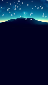 山顶初雪
