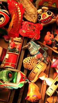 Conceptual oldfashioned toys