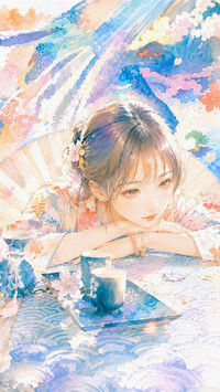 Illustration of beautiful girl