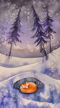 Oil painting wallpaper